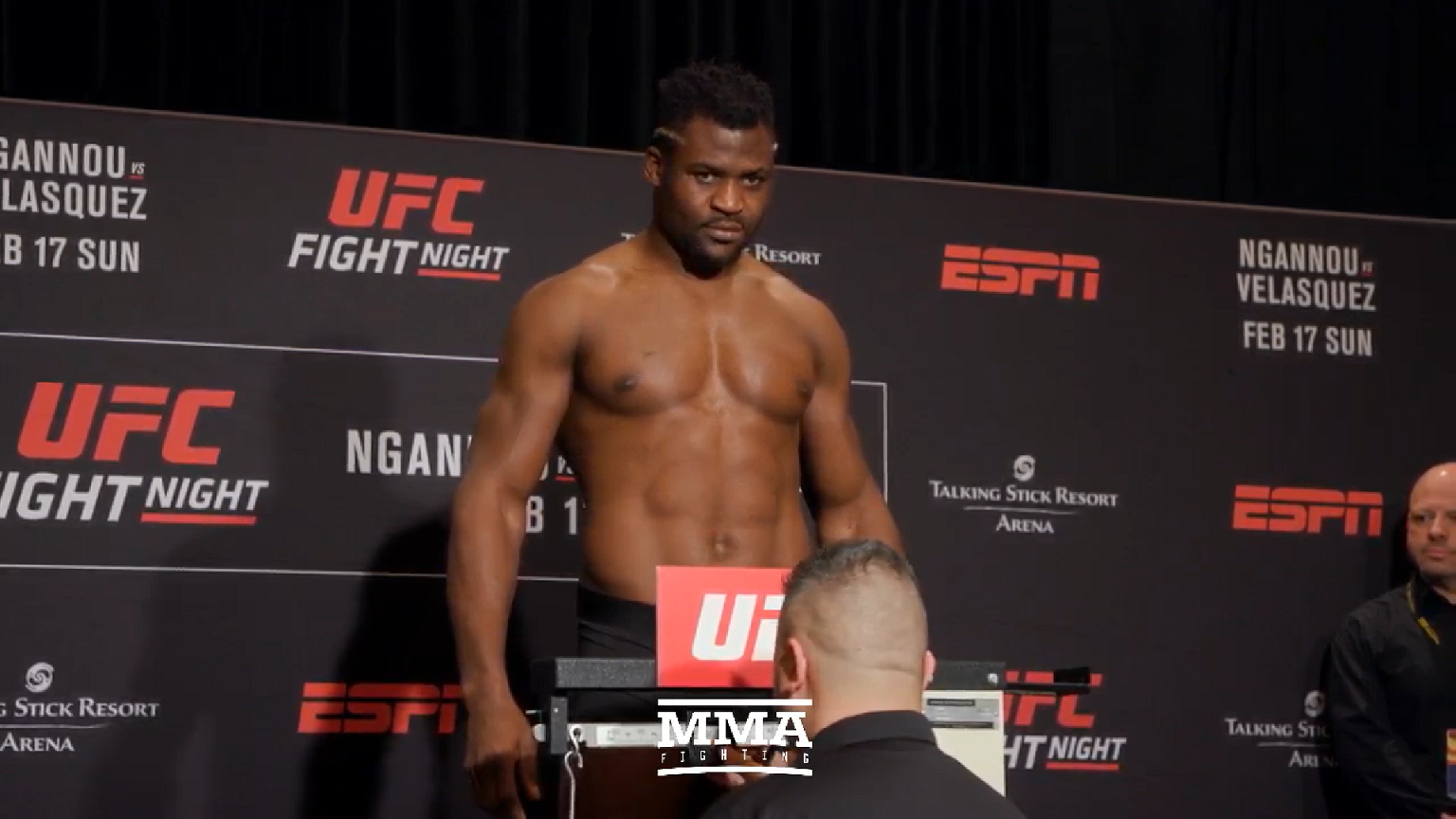 UFC full fight video Francis Ngannou takes out Alistair Overeem with monster uppercut