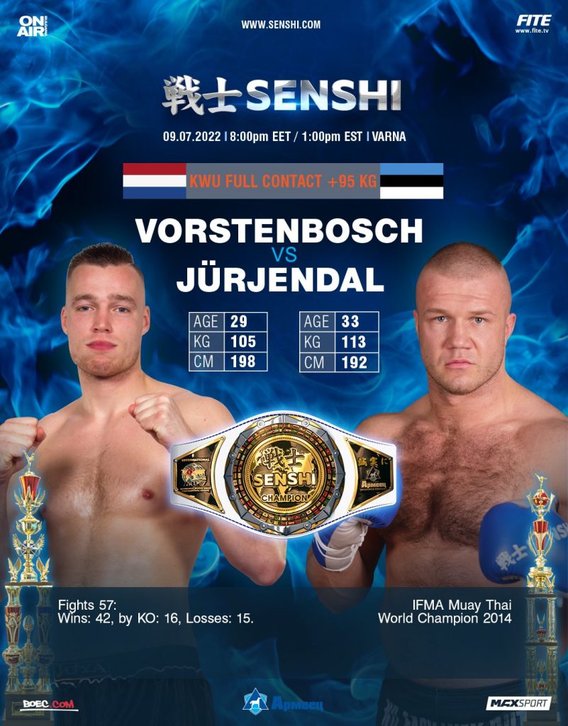 Estonia's Uku Jurjendal to face a Dutchman at SENSHI 12 – BOEC.COM
